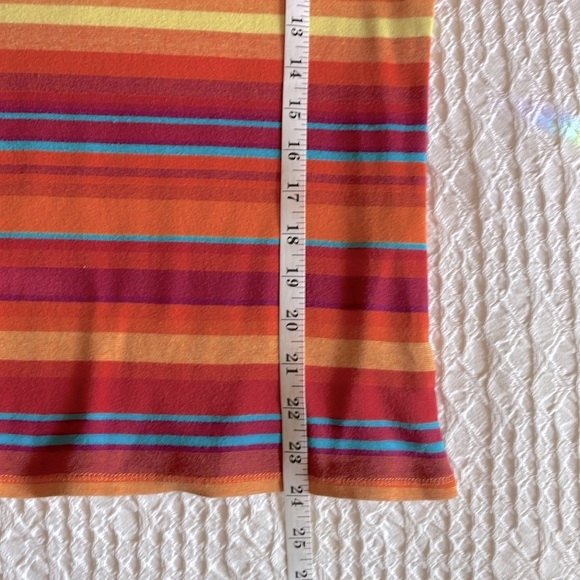 Lauren Jeans Ralph Lauren Women’s Cotton Stripe Top Multicolor 3/4 Sleeve Sz L - Picture 8 of 9